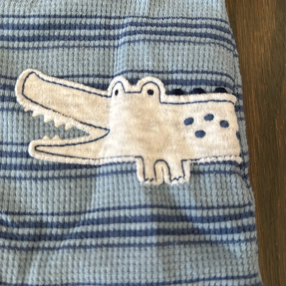 Just One You by Carter’s Blue Alligator Snap Footie Sleeper Baby 3M